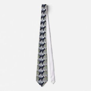 Corbata pastor negro-alemán lleno