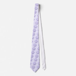 Corbata pata de gato de gingham - morado