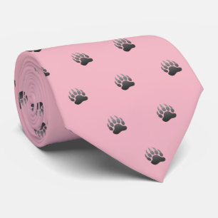 Corbata Pata de oso metálica (palidezca - el rosa)