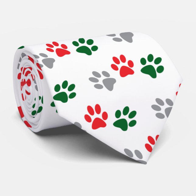 Corbata Patas de Navidad (Enrollado)