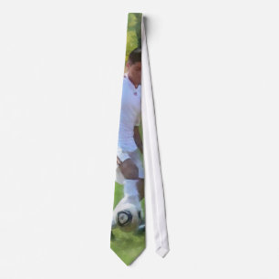 Corbata Pateando Balón de Fútbol
