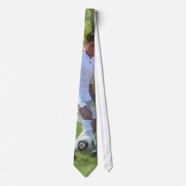 Corbata Pateando Balón de Fútbol (Anverso)