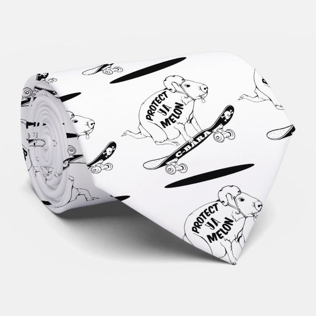 Corbata Patineta de esquí Capybara Ollie (Enrollado)