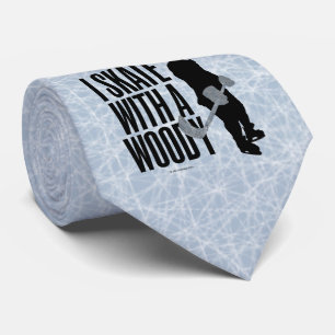 Corbata Patino con un Woody (el hockey)