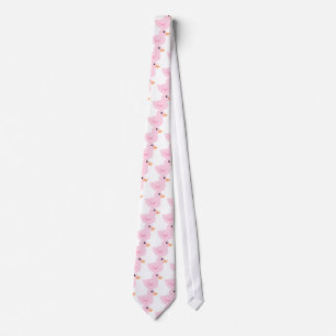Corbata Pato bebido en rosa