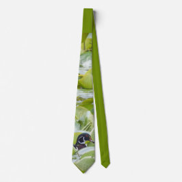 Corbata Pato De Madera Sobre Estanques