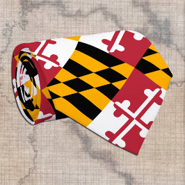 Corbata Patriotic Maryland Tie, Moda USA, Bandera Maryland