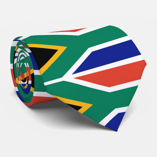 Corbata Patriotic South Africa flag Bokke (Enrollado)
