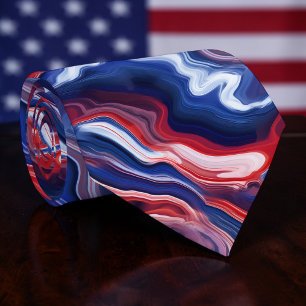 Corbata patriótica de USA del Día de la Independen
