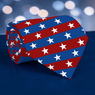 Corbata patriótica de USA para el Día de la Indepe