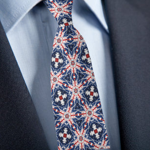 Corbata Patriótica Rojo Blanco y Azul