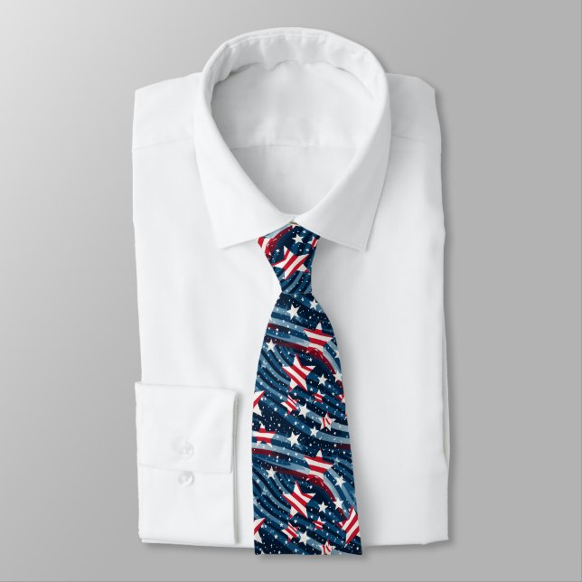 Corbata Patriótica USA Hombre (Atado)