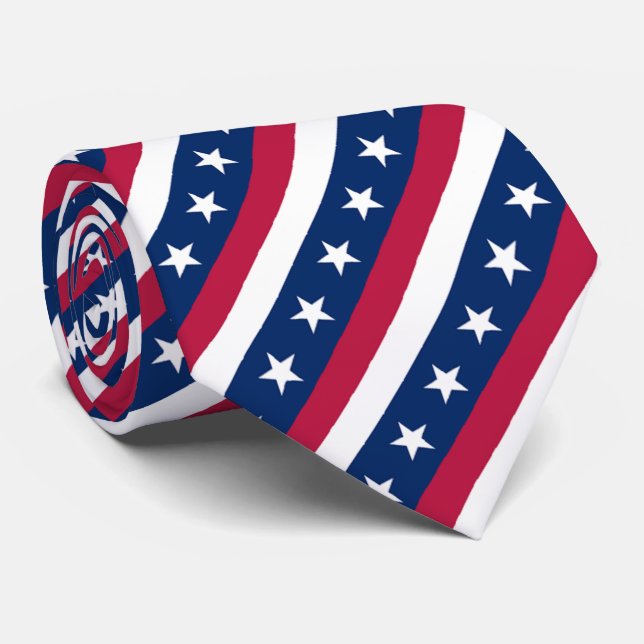 Corbata Patriótico americano del OPUS (Enrollado)