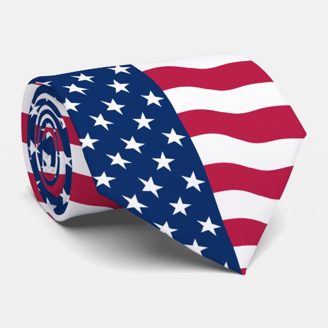Corbata Patriótico americano del OPUS (Enrollado)