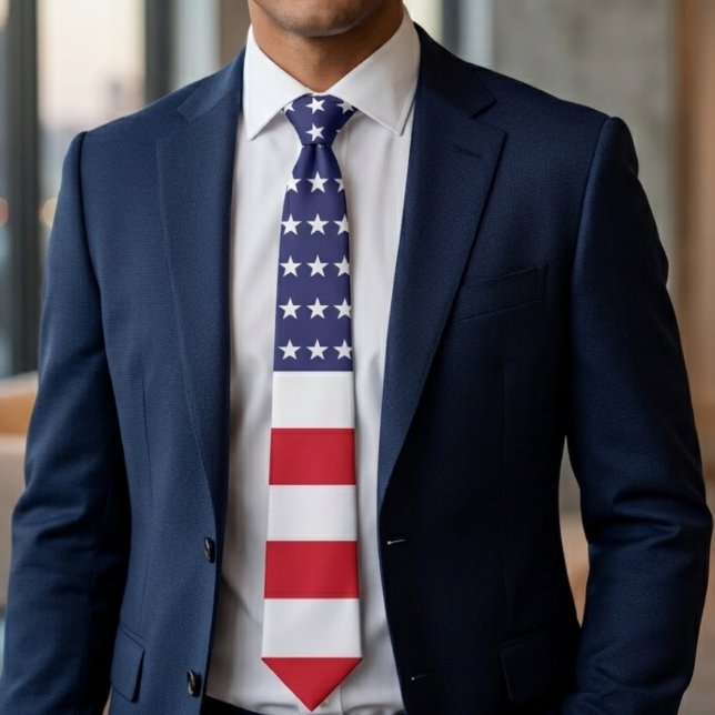 Corbata Patriotismo Americano Bandera de EE. UU. (Subido por el creador)
