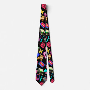 Corbata Patrón 01.w de la época 80 negro BG
