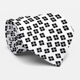 Corbata Patrón 270715 - Blanco y negro