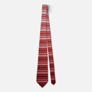 Corbata Patrón a Rayas Rojo