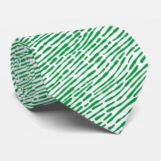 Corbata Patrón abstracto 140523 - Kelly Green y White