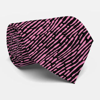 Corbata Patrón abstracto 140523 - rosa y negro