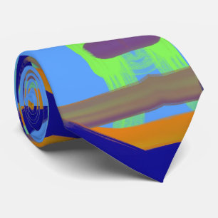 Corbata Patrón abstracto colorido de arte