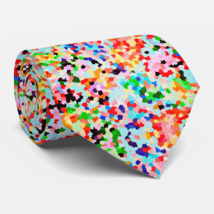 Corbata Patrón abstracto colorido de Confetti