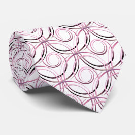 Corbata patrón abstracto de círculos japoneses