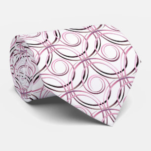 Corbata patrón abstracto de círculos japoneses