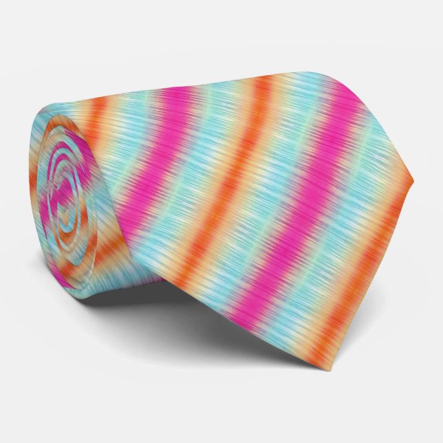 Corbata Patrón abstracto multicolor (Enrollado)