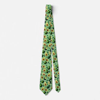 Corbata Patrón aguacate color amarillo verde