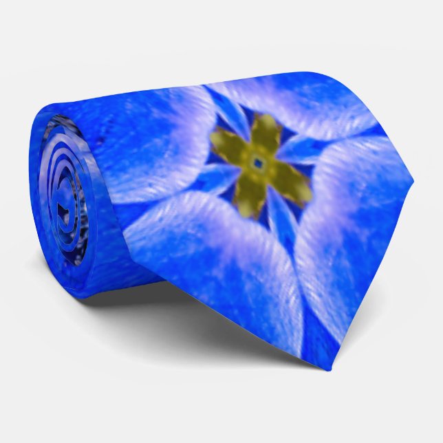 Corbata Patrón anémico de los jardines azules (Enrollado)