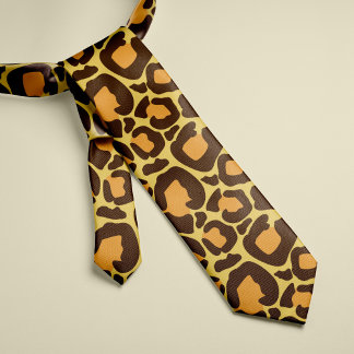 Corbata Patrón animal de impresión de leopardo