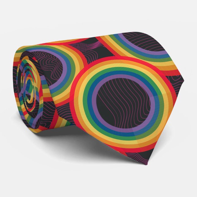 Corbata Patrón arcoiris (Enrollado)