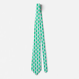 Corbata Patrón art déco 3 en Aqua