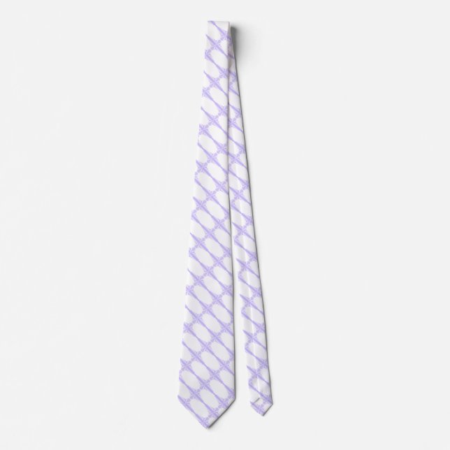 Corbata Patrón Art Deco en Lilac (Anverso)