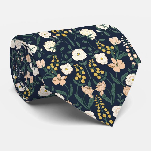 Corbata Patrón Art Nouveau William-Morris (Enrollado)