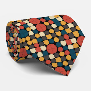 Corbata Patrón atrevido inspirado en Bauhaus Retro