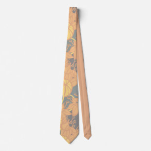 Corbata Patrón audaz de las barras y las flores modernas