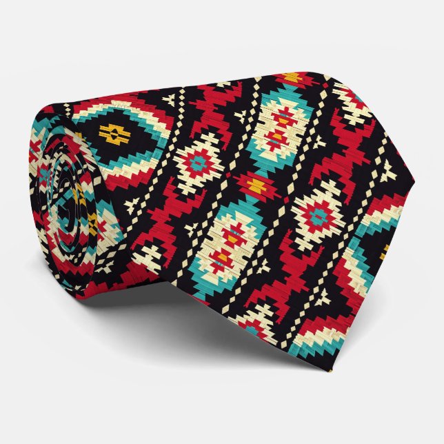 Corbata Patrón azteca Guay (Enrollado)