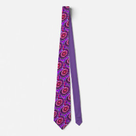 Corbata Patrón azul, morado y rojo divertido. ThanNeck Tie