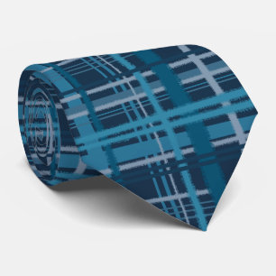 Corbata Patrón azul Tartán