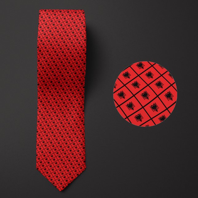 Corbata Patrón Bandera de Albania (Subido por el creador)