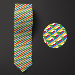 Corbata Patrón Bandera de las Comoras
