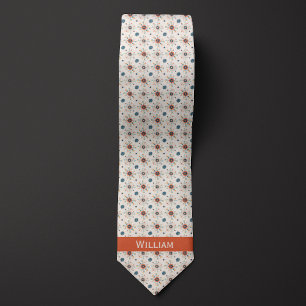 Corbata Patrón Boho de flores