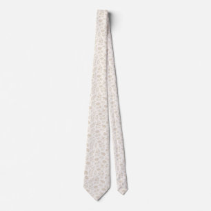 Corbata Patrón Botánico Minimalista de Lujo