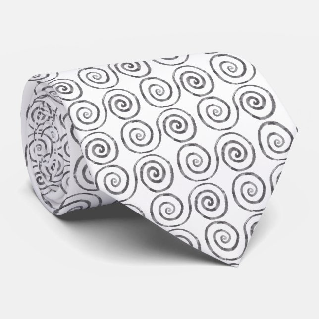Corbata Patrón celta de doble espiral (Enrollado)