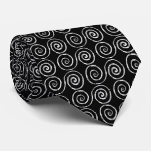 Corbata Patrón celta de doble espiral