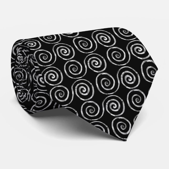 Corbata Patrón celta de doble espiral (Enrollado)