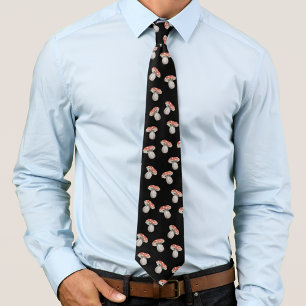 Corbata Patrón champiñón Amanita Muscaria Fungi Acuarela