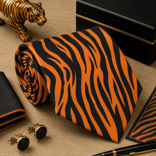 Corbata Patrón clásico de cebra animal salvaje